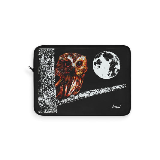 Owl Moon Laptop Sleeve - Stylish and Protective Tech Accessory - Curran Artworks