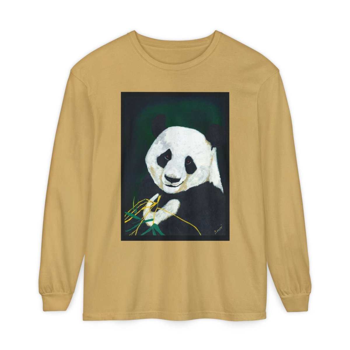 Panda Art Long Sleeve T-Shirt for Animal Lovers - Curran Artworks