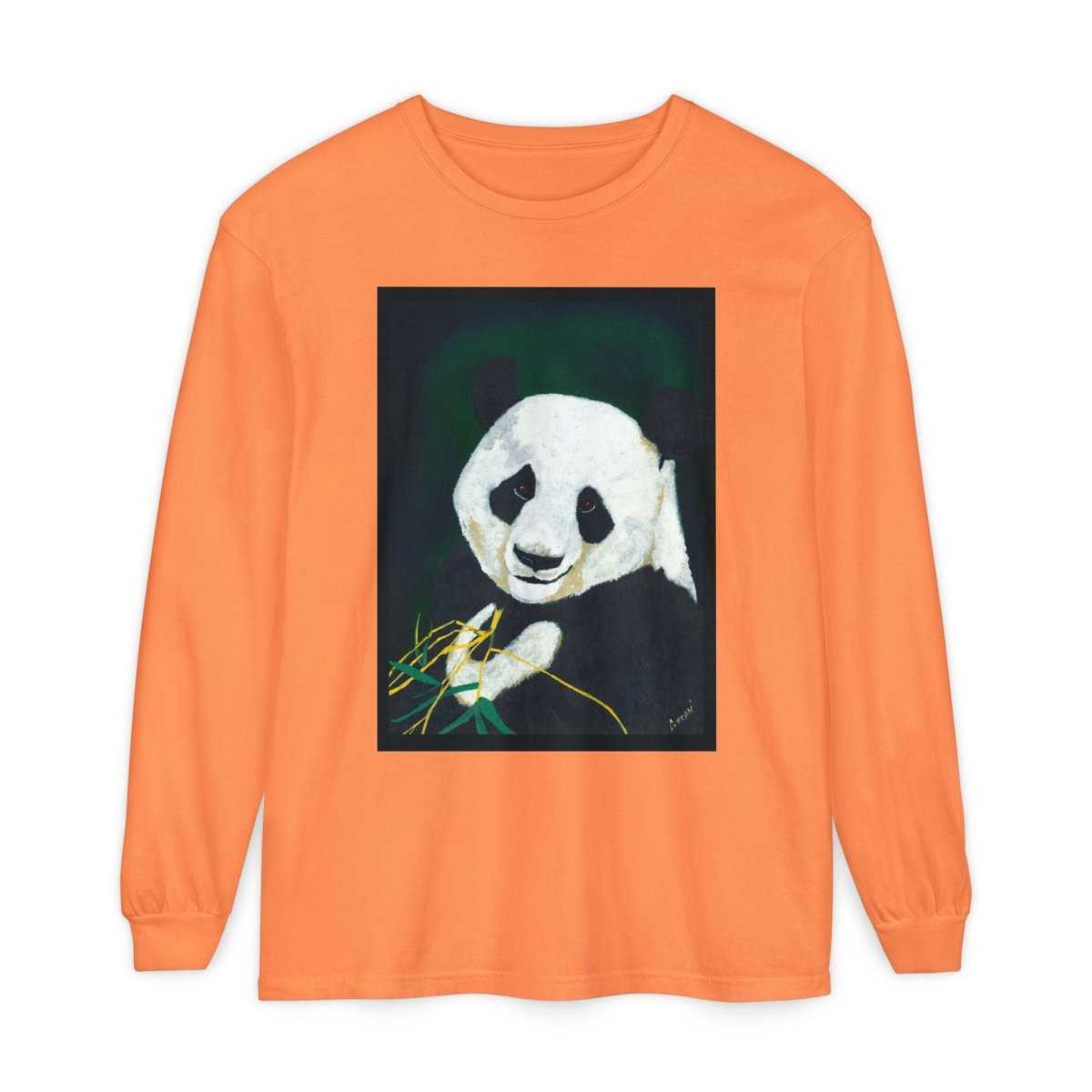 Panda Art Long Sleeve T-Shirt for Animal Lovers - Curran Artworks