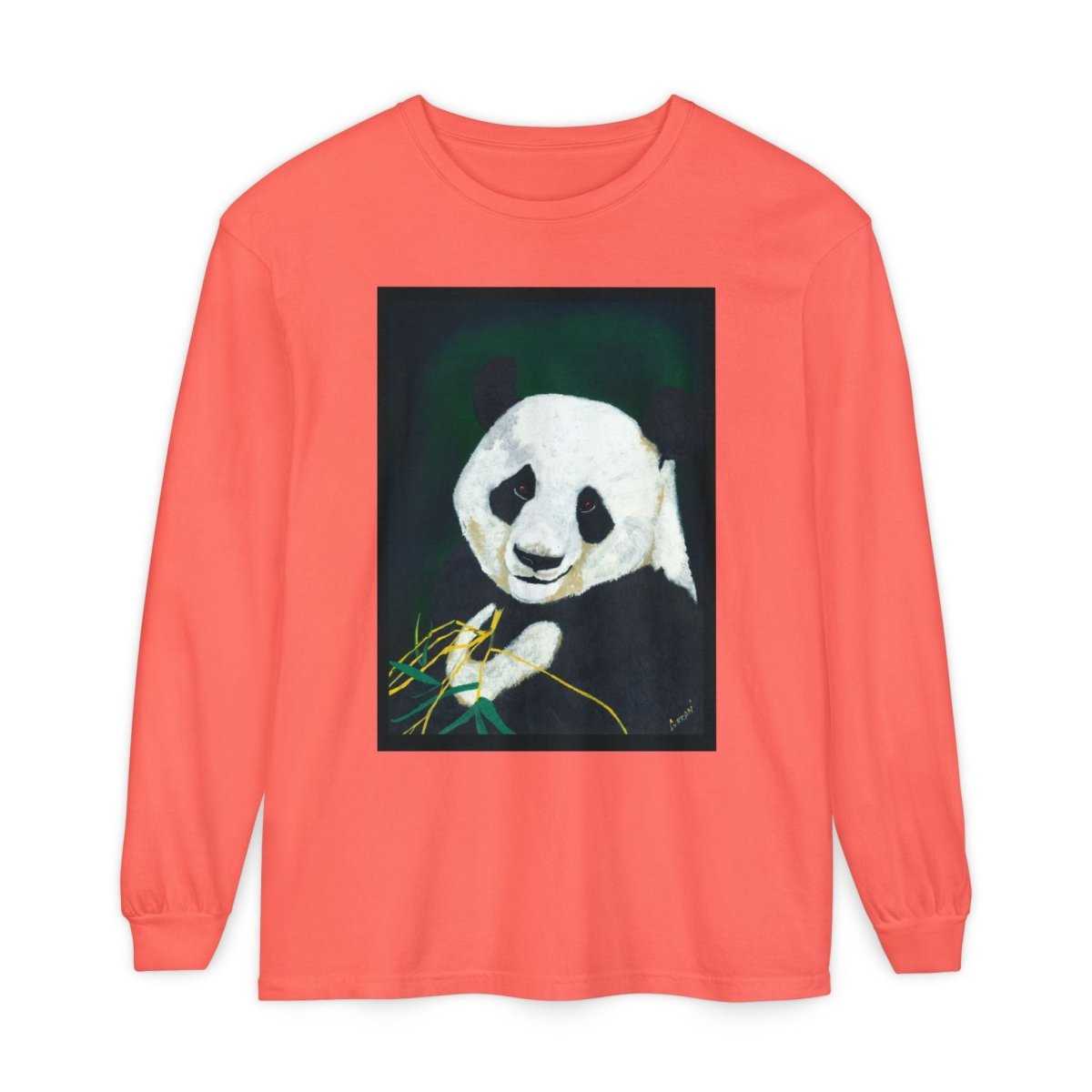 Panda Art Long Sleeve T-Shirt for Animal Lovers - Curran Artworks