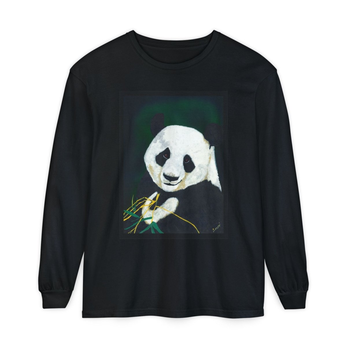 Panda Art Long Sleeve T-Shirt for Animal Lovers - Curran Artworks