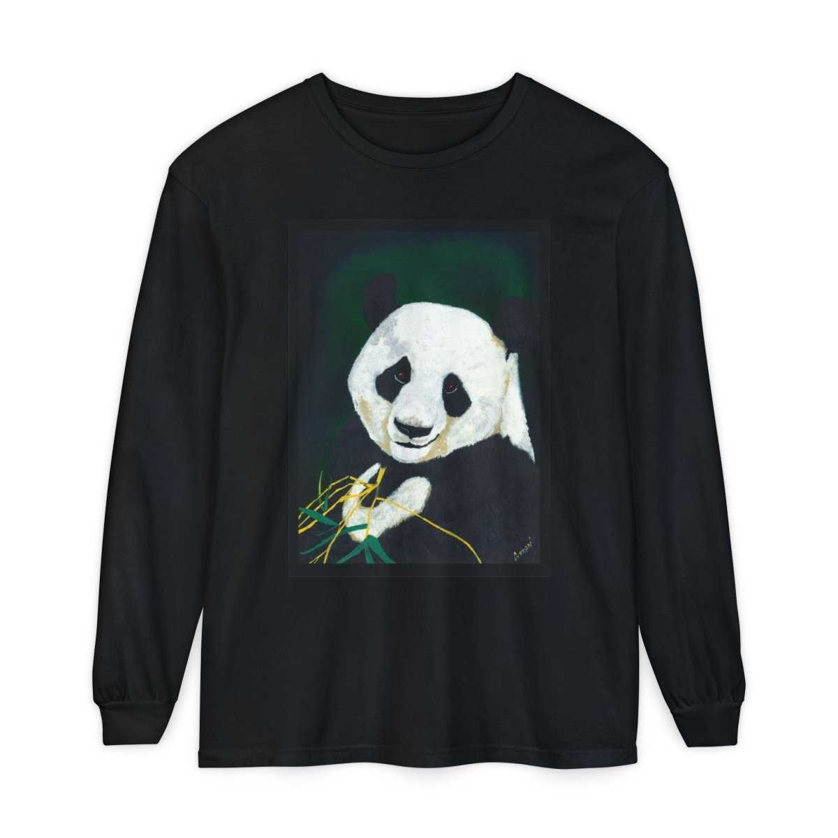 Panda Art Long Sleeve T-Shirt for Animal Lovers - Curran Artworks