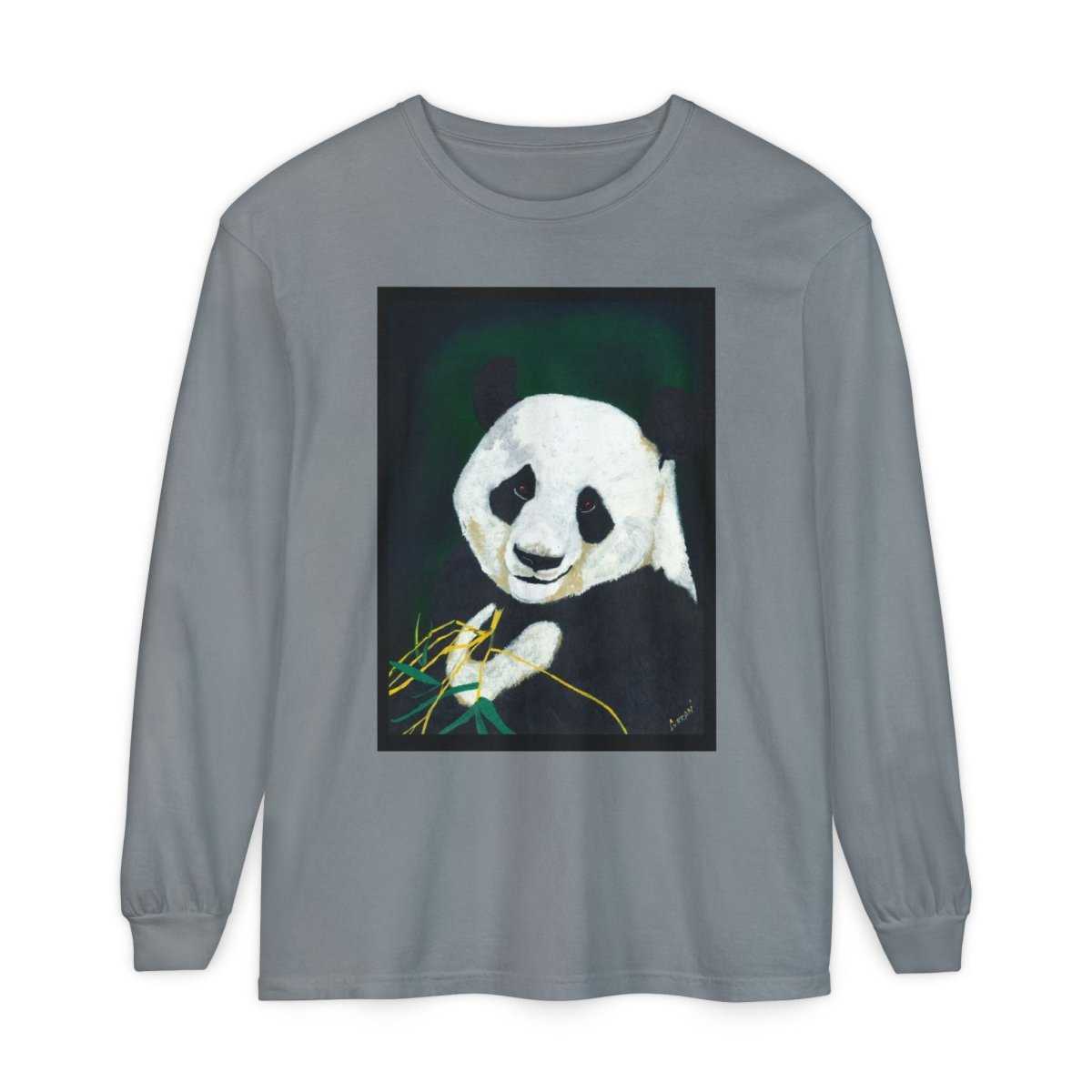 Panda Art Long Sleeve T-Shirt for Animal Lovers - Curran Artworks