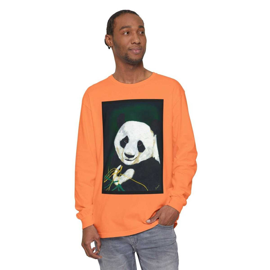 Panda Art Long Sleeve T-Shirt for Animal Lovers - Curran Artworks