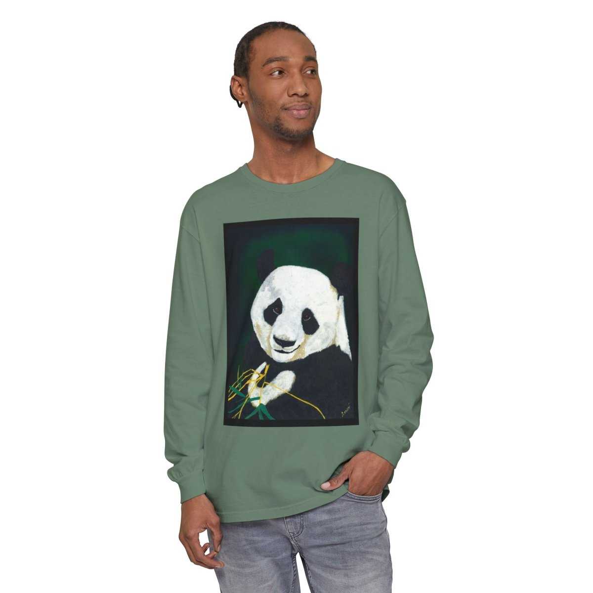 Panda Art Long Sleeve T-Shirt for Animal Lovers