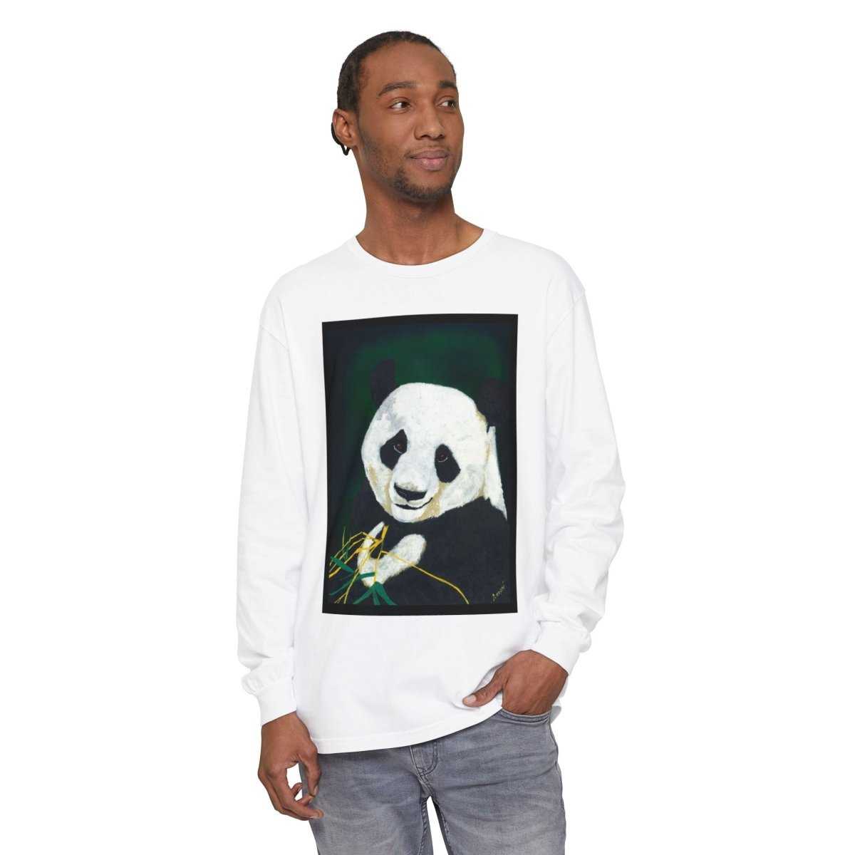Panda Art Long Sleeve T-Shirt for Animal Lovers - Curran Artworks