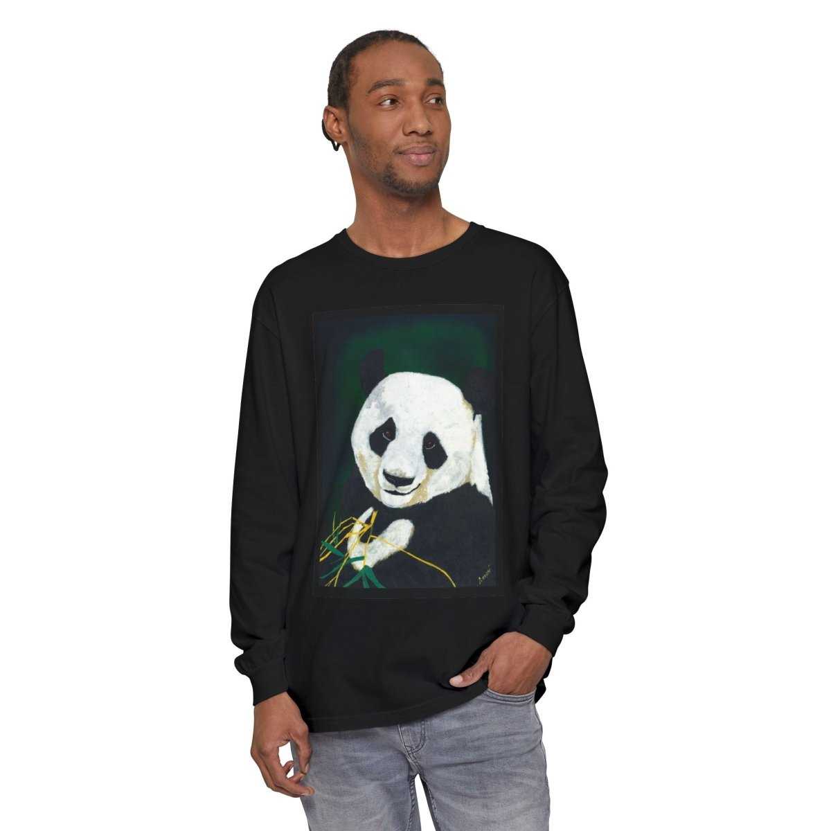 Panda Art Long Sleeve T-Shirt for Animal Lovers