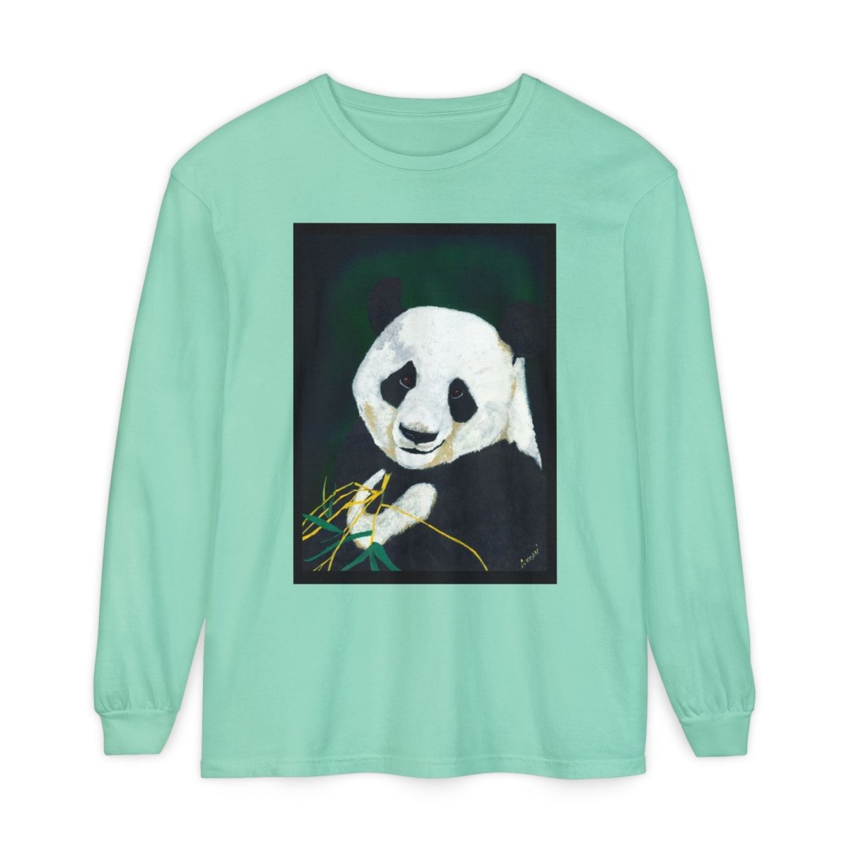 Panda Art Long Sleeve T-Shirt for Animal Lovers - Curran Artworks