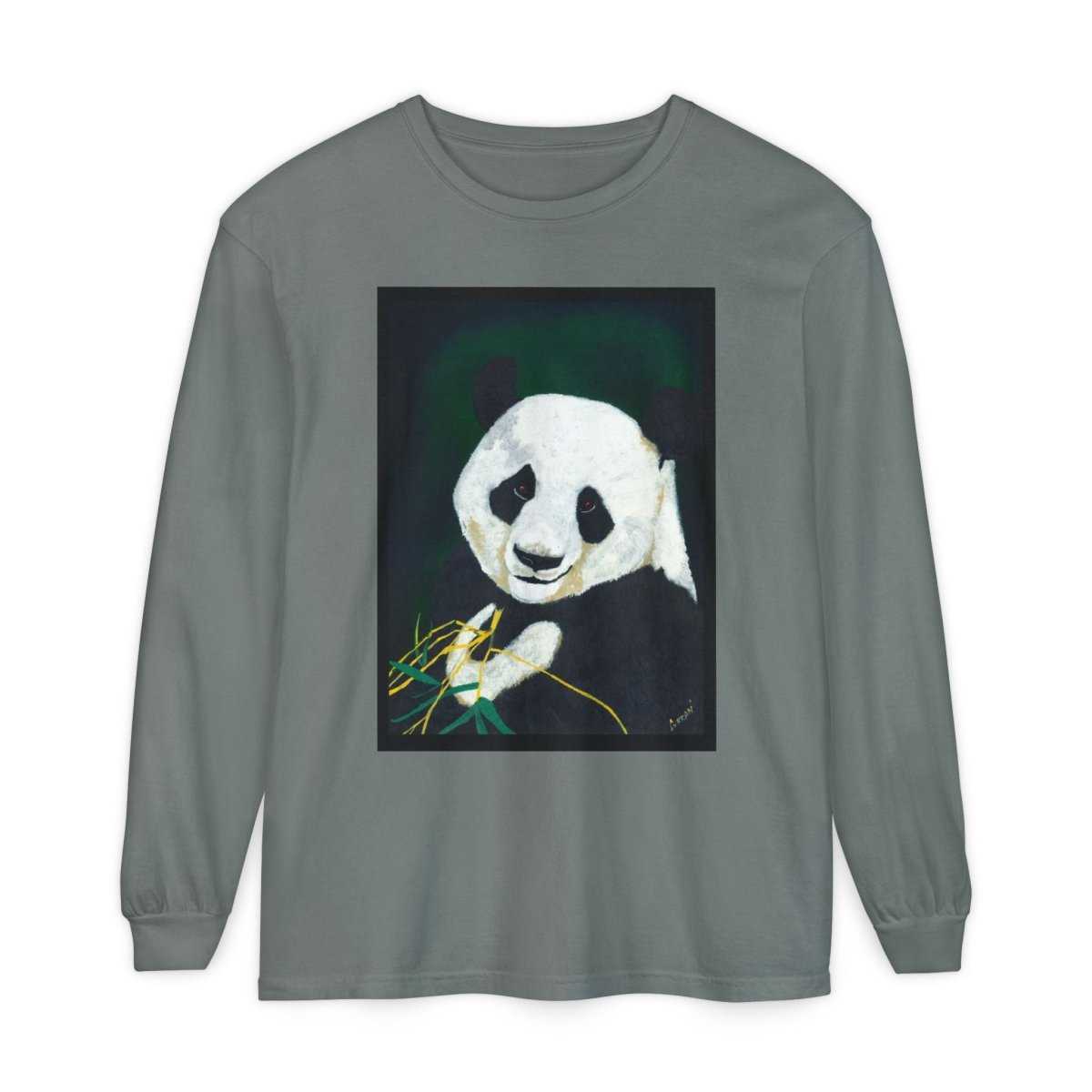 Panda Art Long Sleeve T-Shirt for Animal Lovers - Curran Artworks