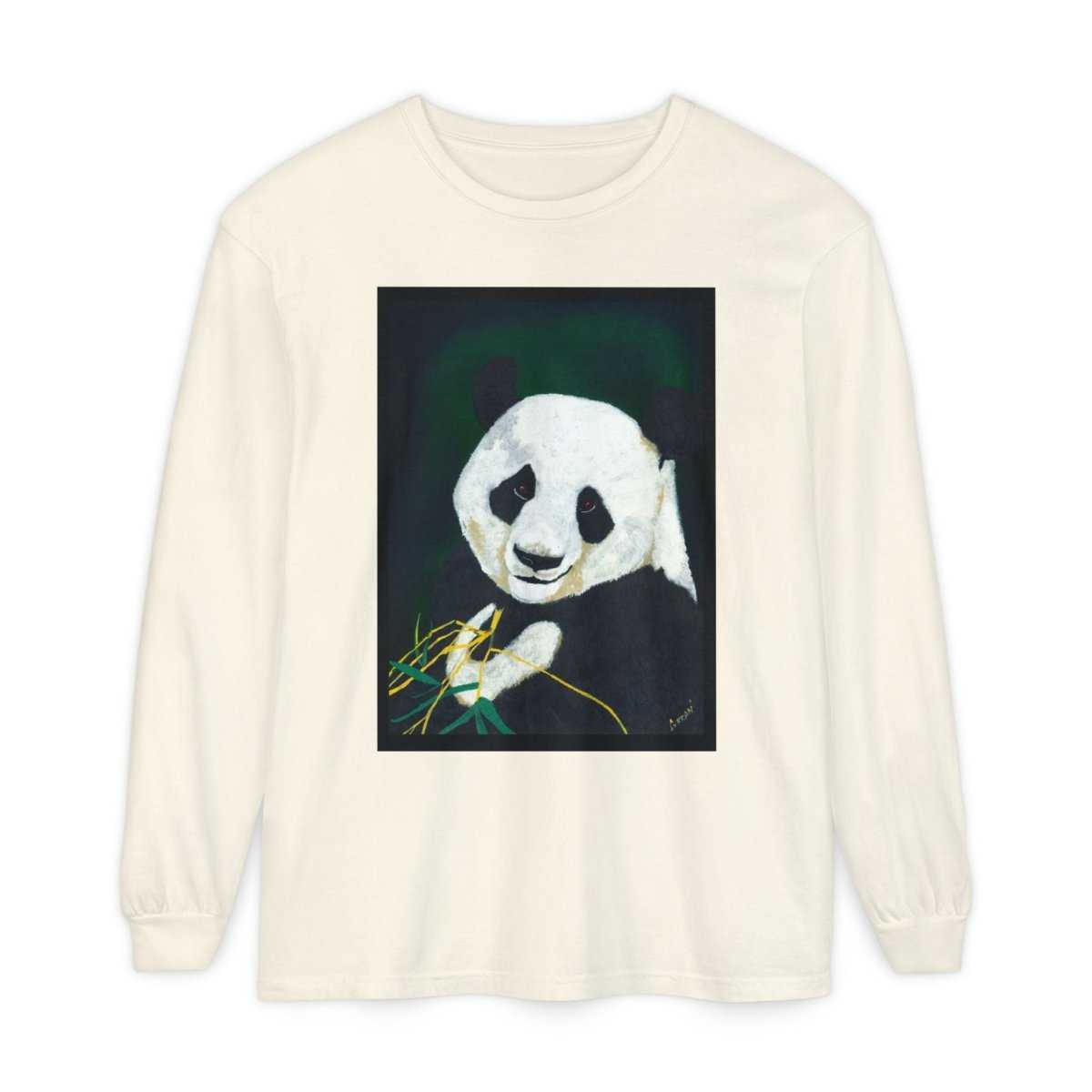 Panda Art Long Sleeve T-Shirt for Animal Lovers - Curran Artworks