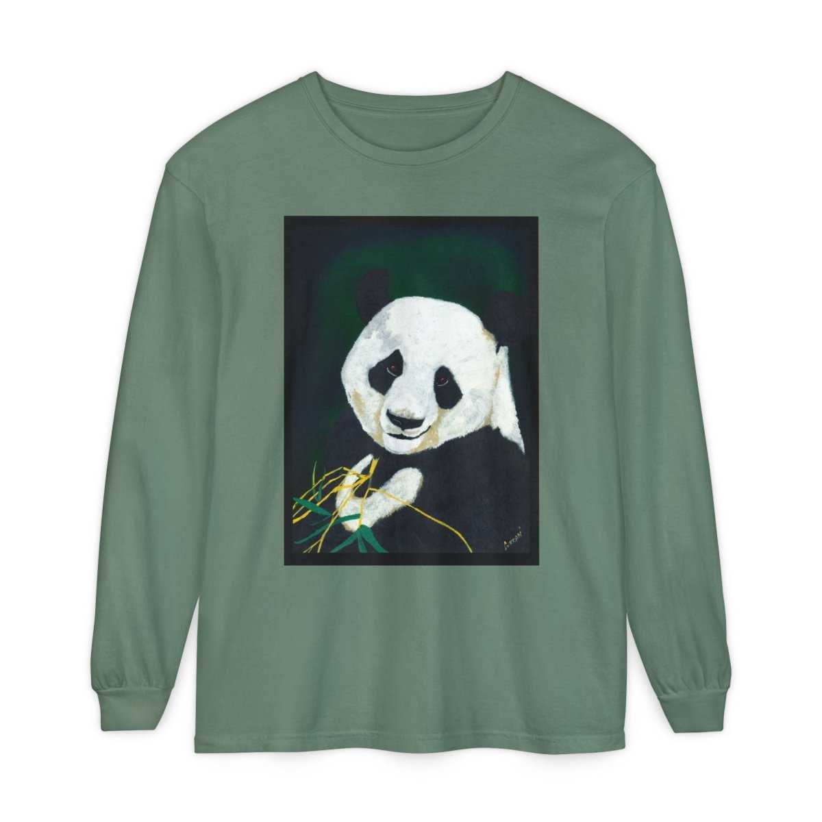 Panda Art Long Sleeve T-Shirt for Animal Lovers - Curran Artworks