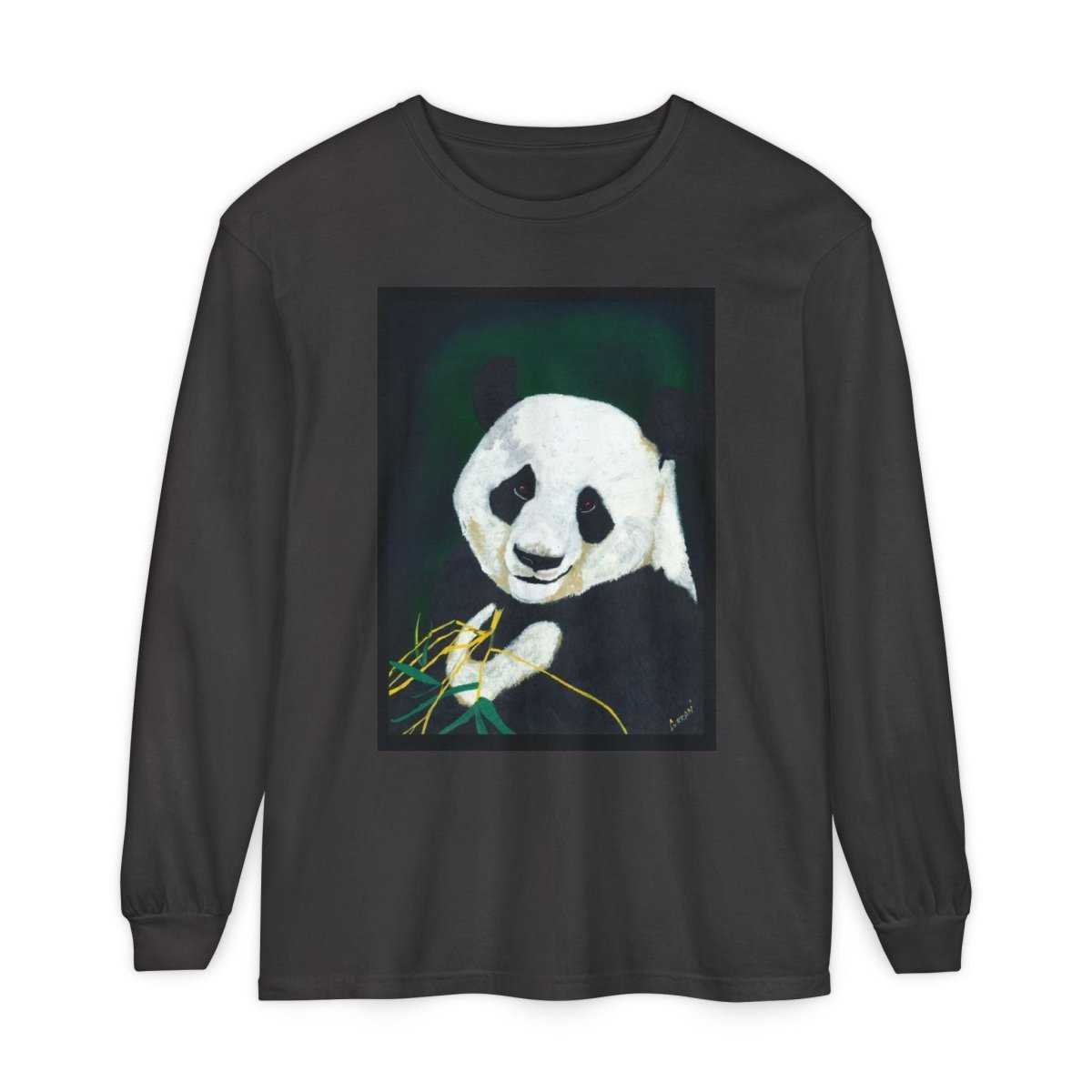 Panda Art Long Sleeve T-Shirt for Animal Lovers - Curran Artworks
