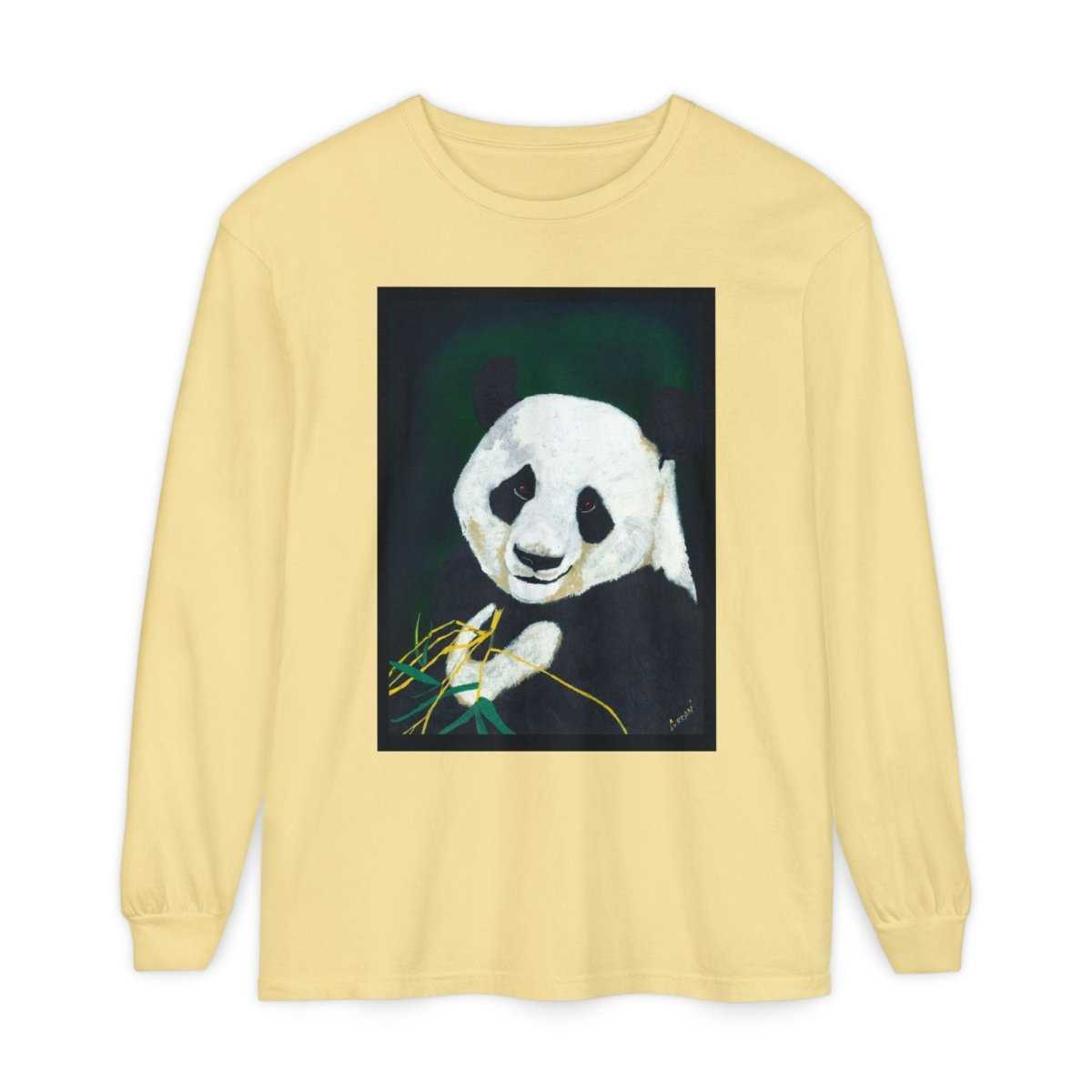 Panda Art Long Sleeve T-Shirt for Animal Lovers - Curran Artworks
