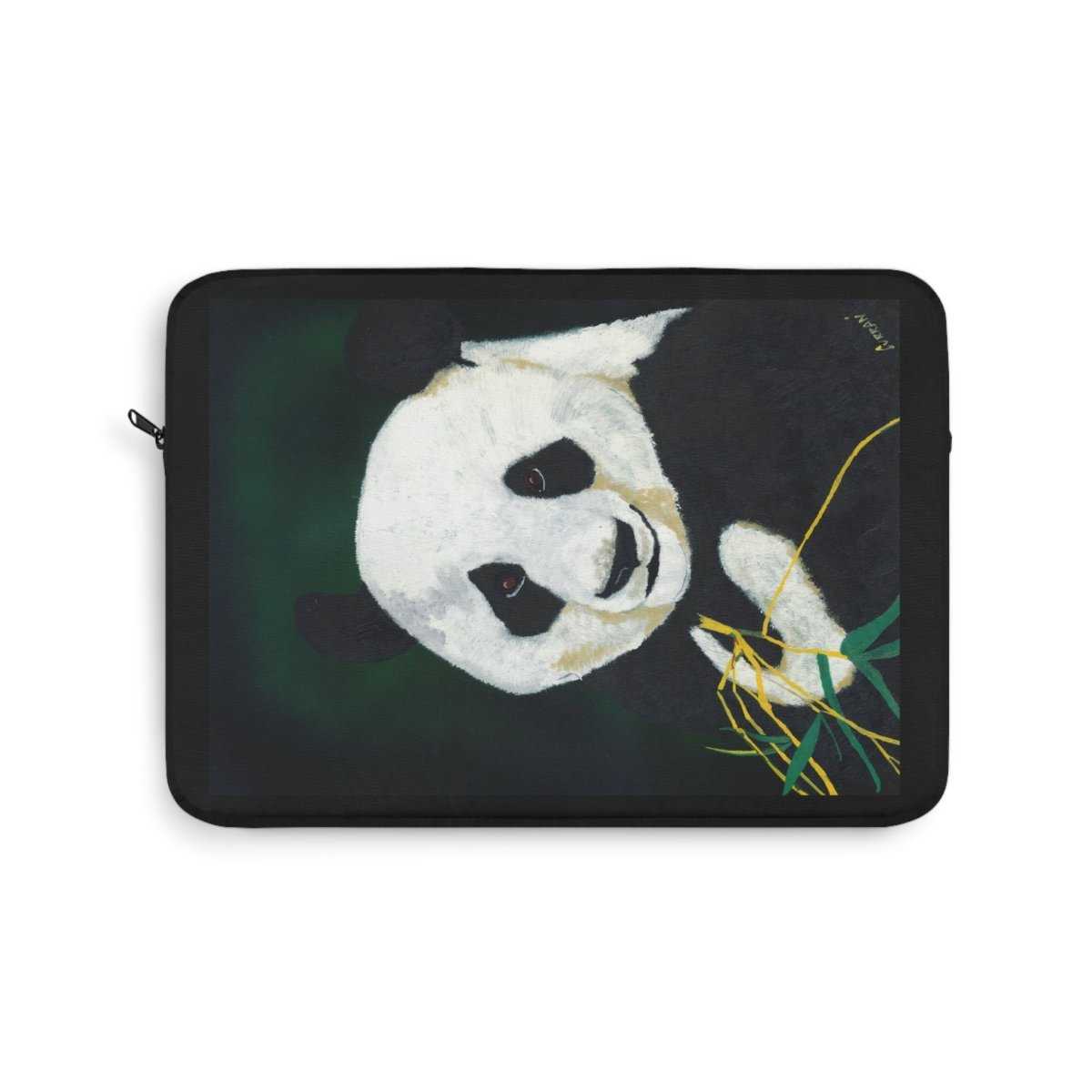 Panda Laptop Sleeve - Hand Painted Animal Design - Curran Artworks