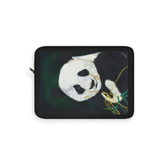 Panda Laptop Sleeve - Hand Painted Animal Design - Curran Artworks