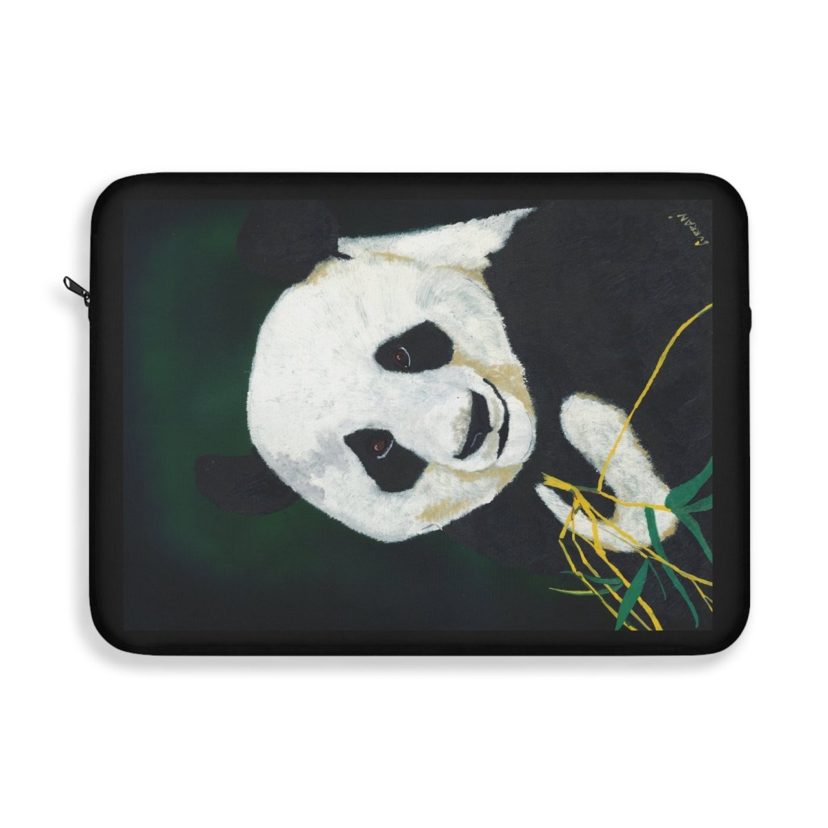 Panda Laptop Sleeve - Hand Painted Animal Design - Curran Artworks