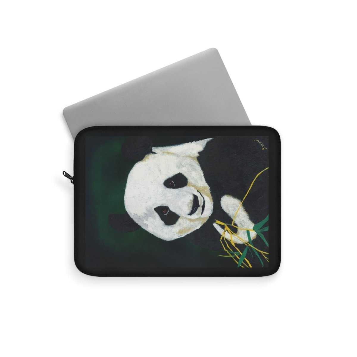 Panda Laptop Sleeve - Hand Painted Animal Design - Curran Artworks