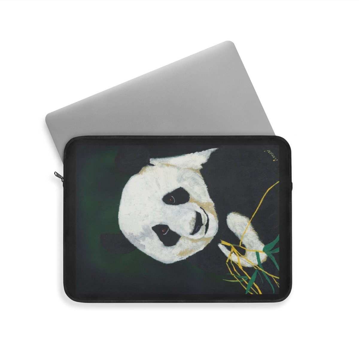 Panda Laptop Sleeve - Hand Painted Animal Design - Curran Artworks