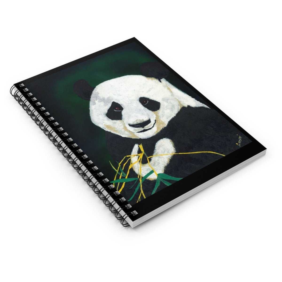 Panda Spiral Notebook - Ruled Line | Perfect for Students & Nature Lovers - Curran Artworks
