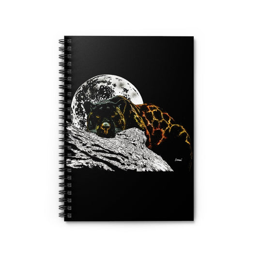 Panther Spiral Notebook - Ruled Lines for Dreamers and Nature Lovers - Curran Artworks