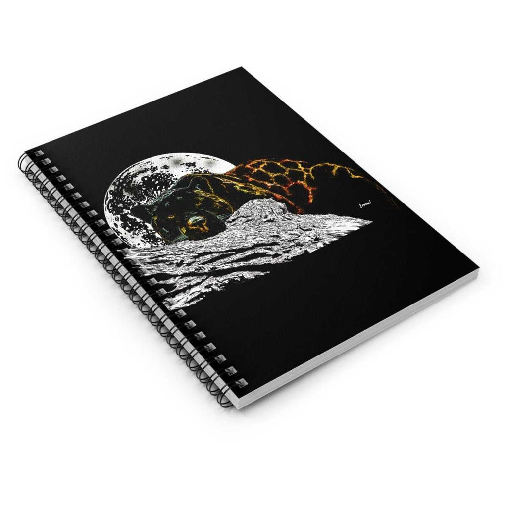 Panther Spiral Notebook - Ruled Lines for Dreamers and Nature Lovers - Curran Artworks