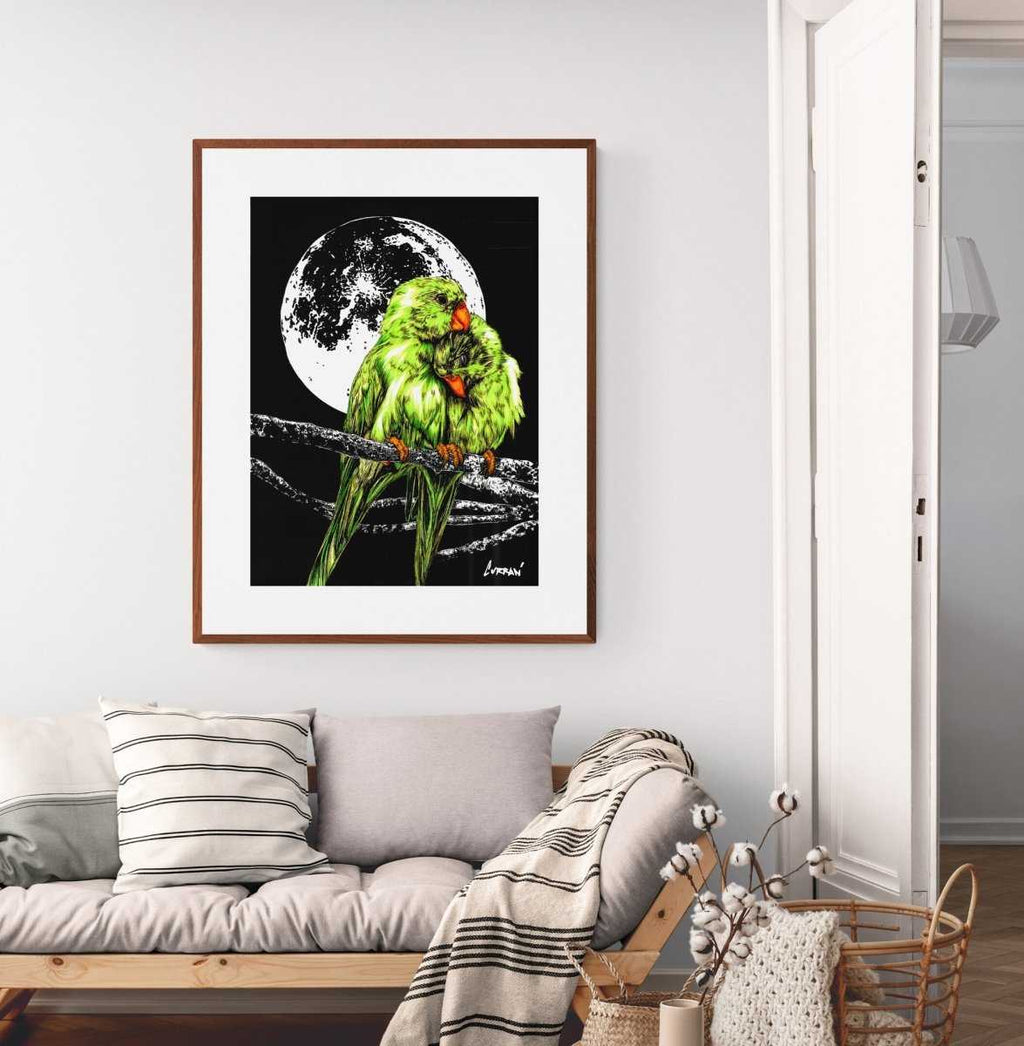 Parrots Digital Art Download by Kris Curran