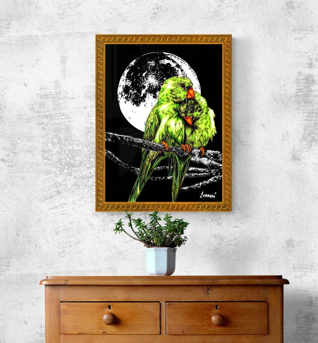 Parrots Digital Art Download by Kris Curran