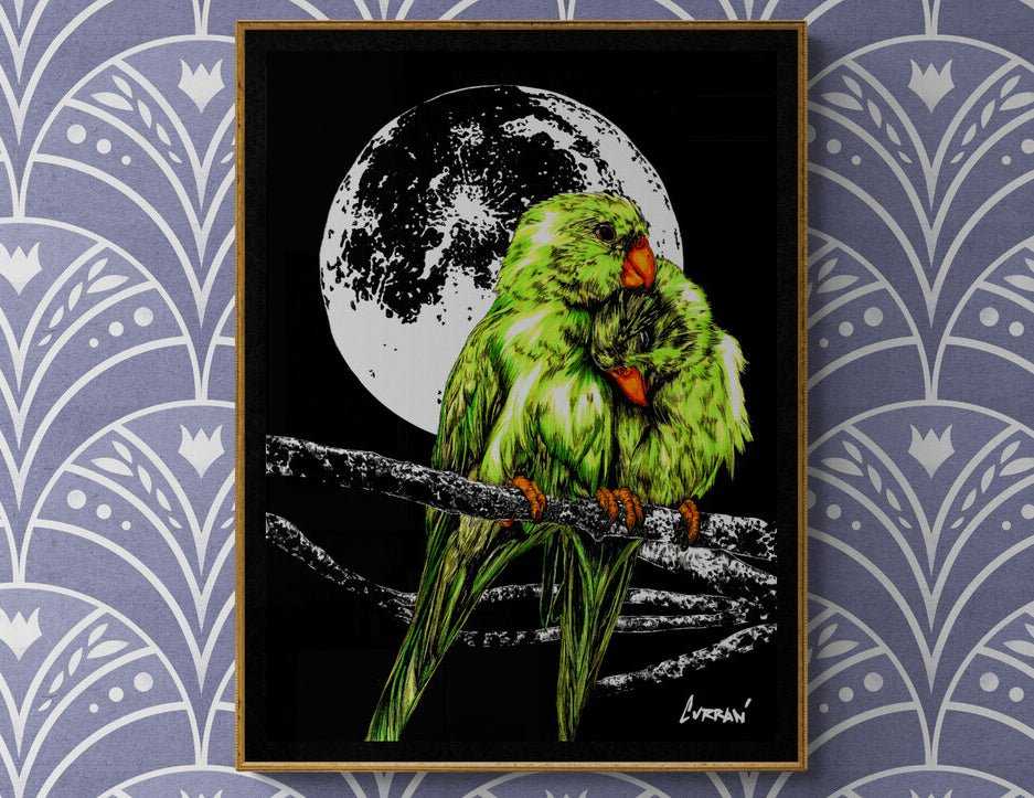 Parrots Digital Art Download by Kris Curran