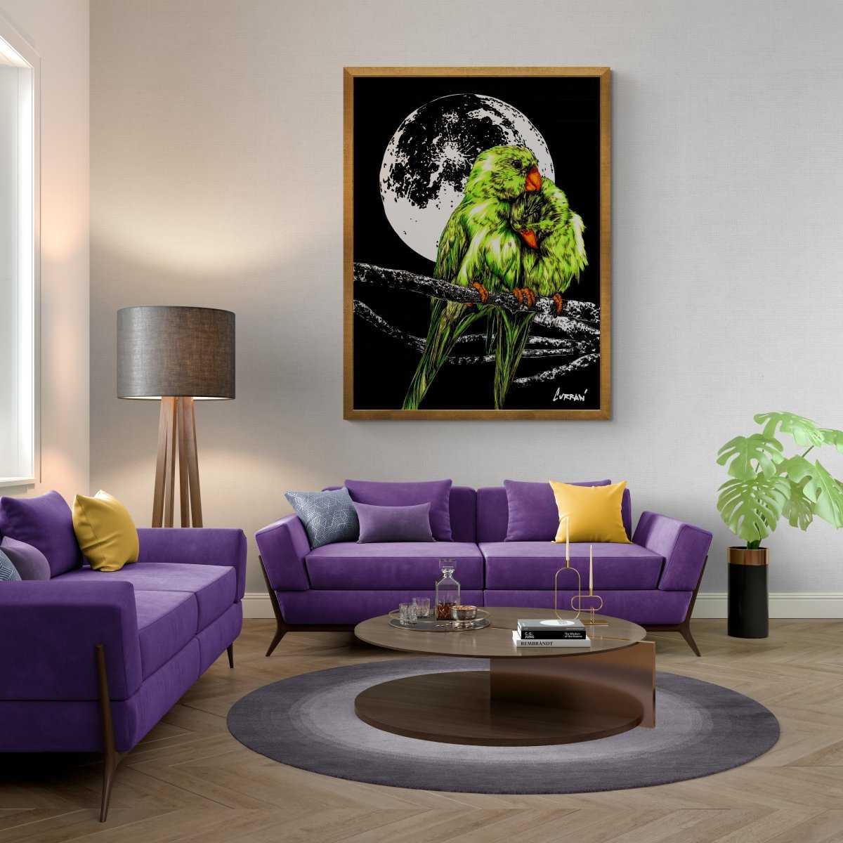 Parrots Digital Art Download by Kris Curran