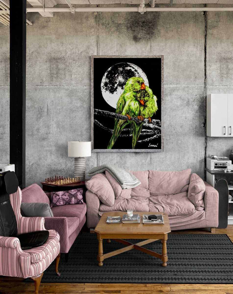 Parrots Digital Art Download by Kris Curran
