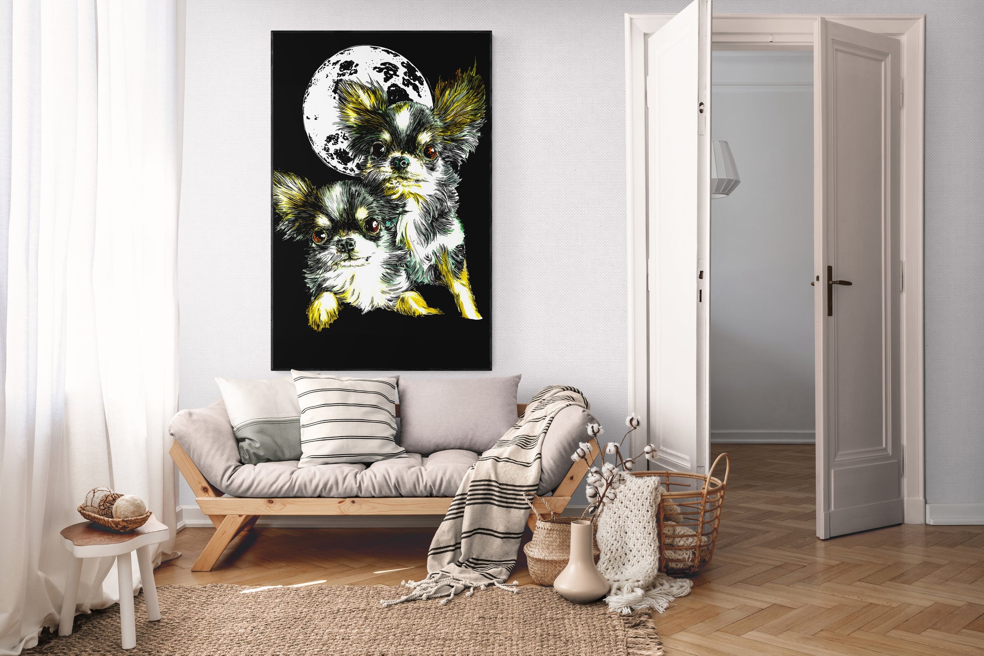 Chihuahua Original Hand Drawn Wall Art by Kris Curran