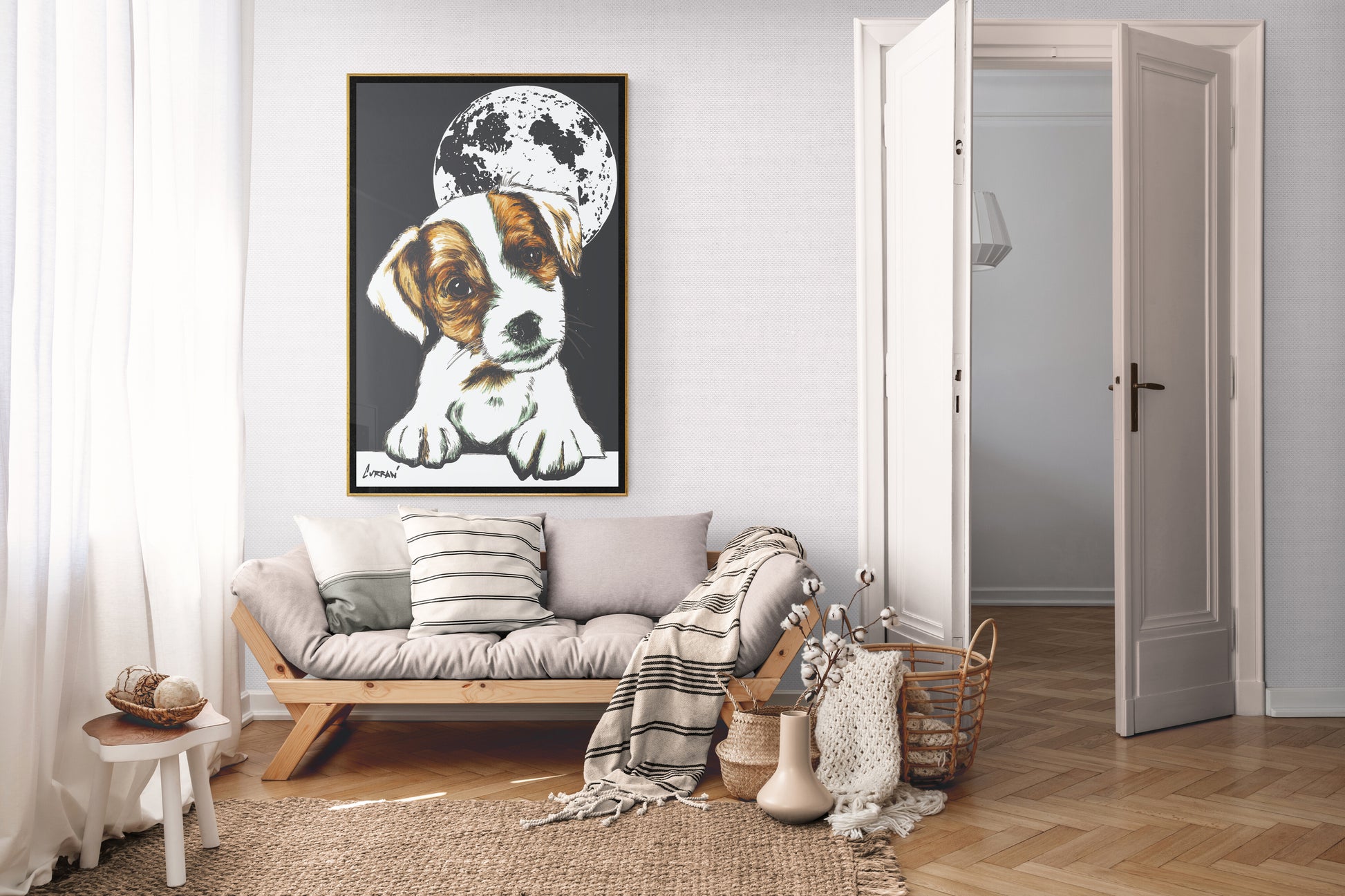 Original Hand-Drawn Beagle Wall Art