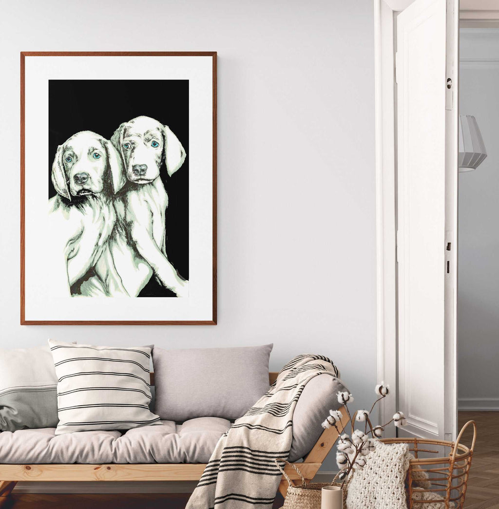 Puppy 1 Wall Art Poster by Artist Kris Curran