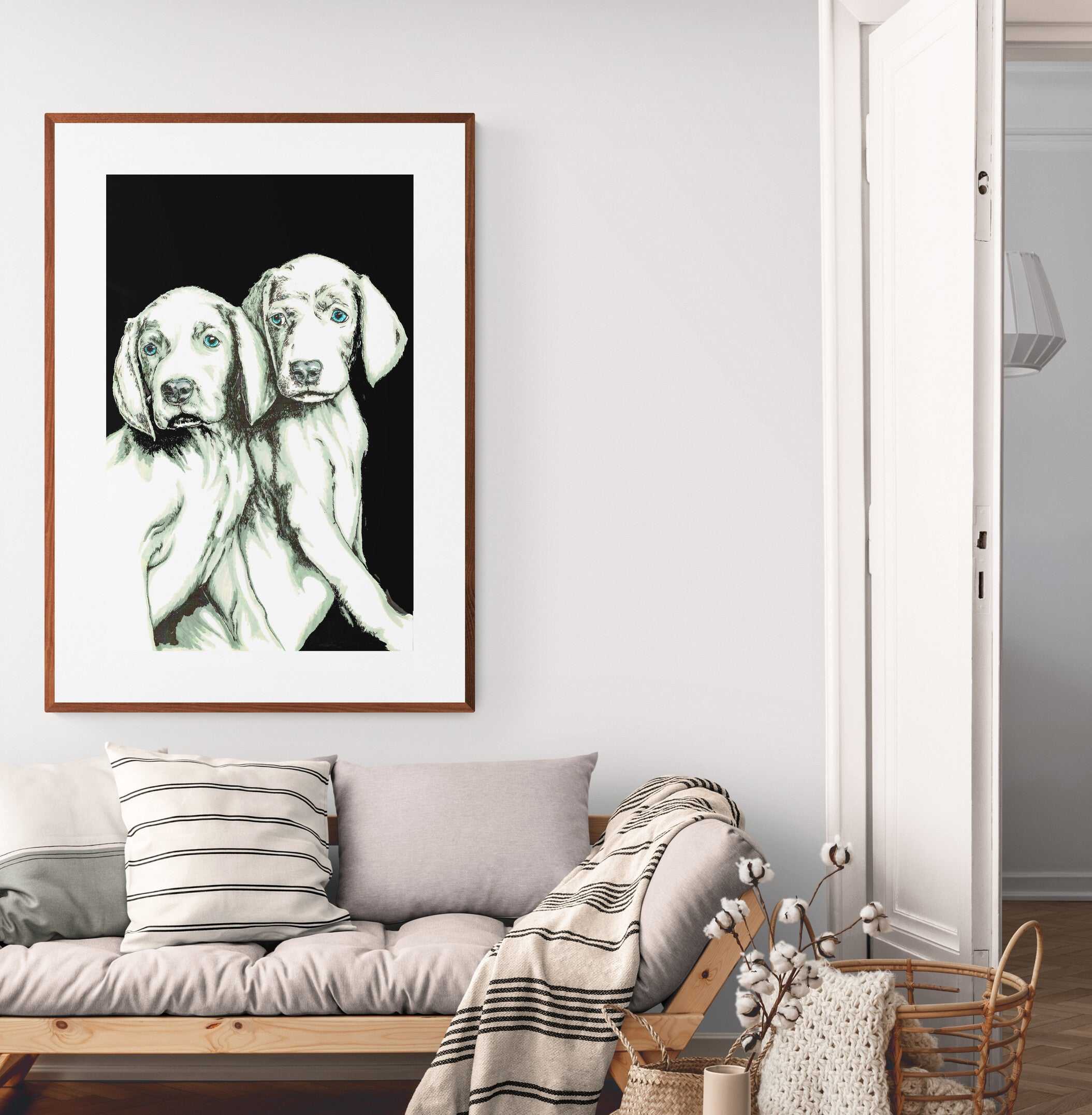 Puppy 1 Wall Art Poster by Artist Kris Curran