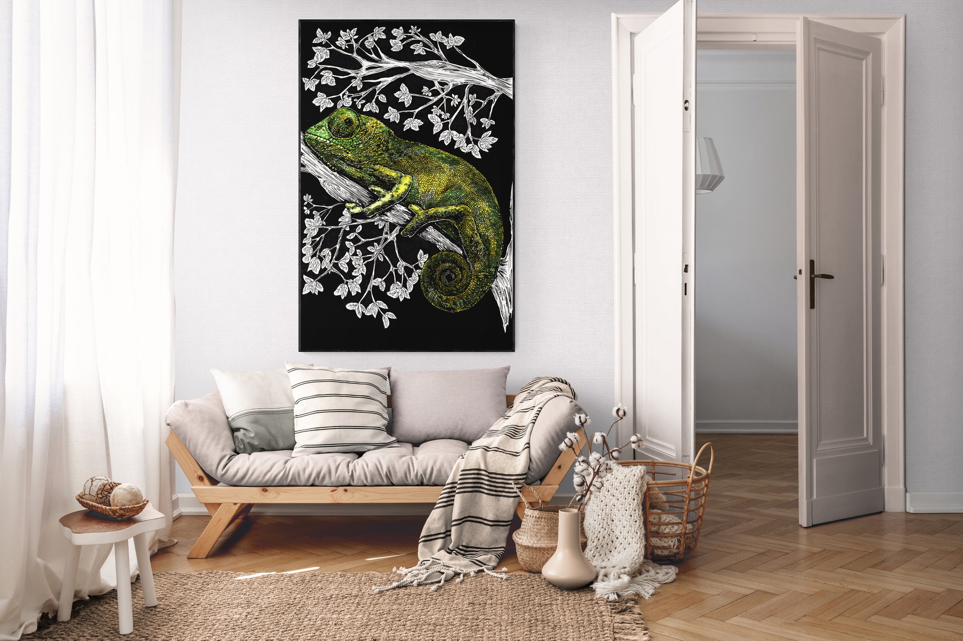 Chameleon 2 Wall Art Poster Print of Original Art