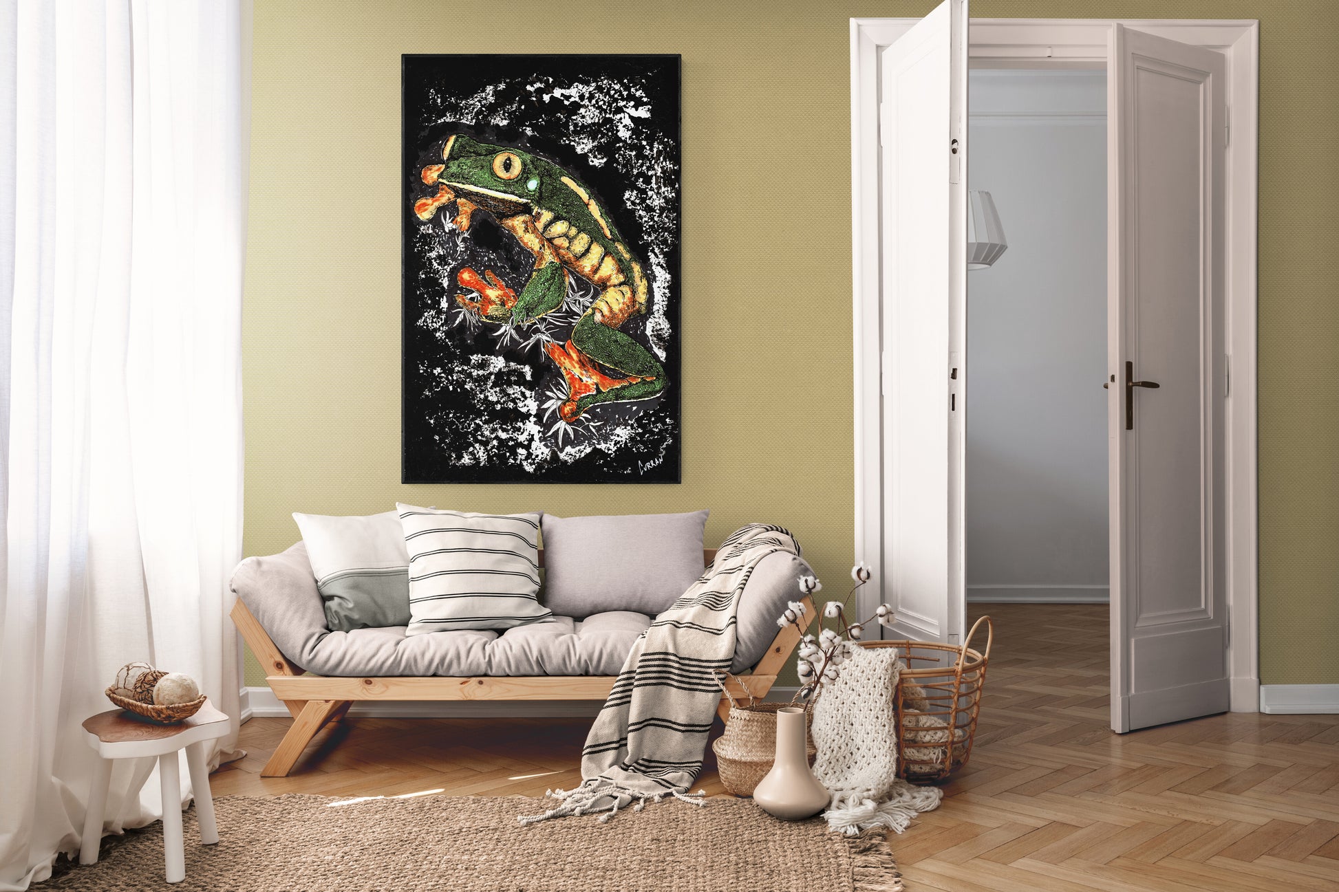 Frog 2 Original Hand Drawn Wall Art Poster
