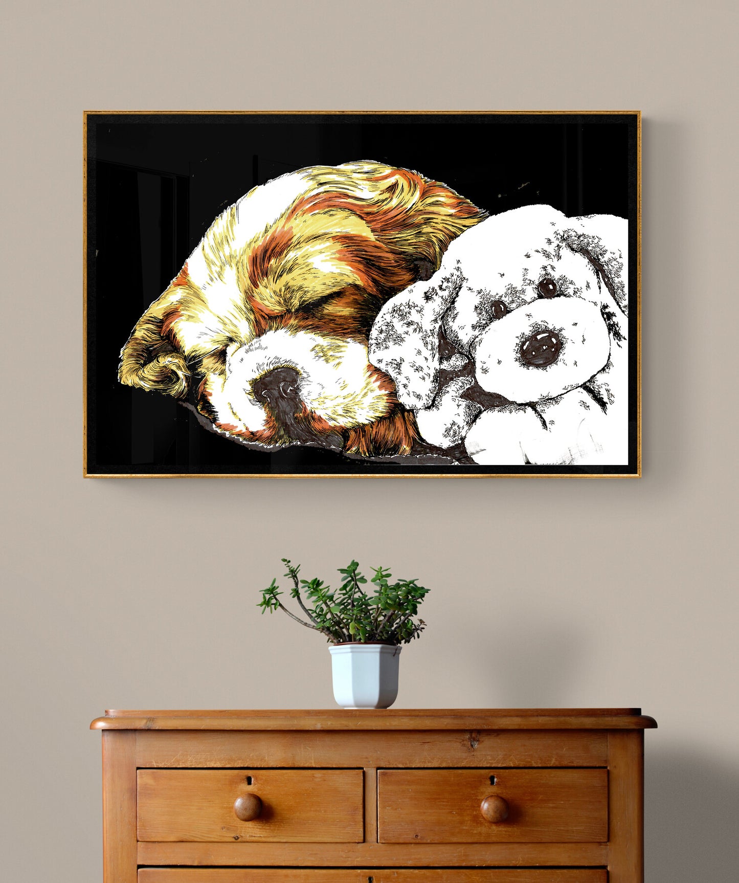 King Charles Cocker Spaniel Wall Art Poster