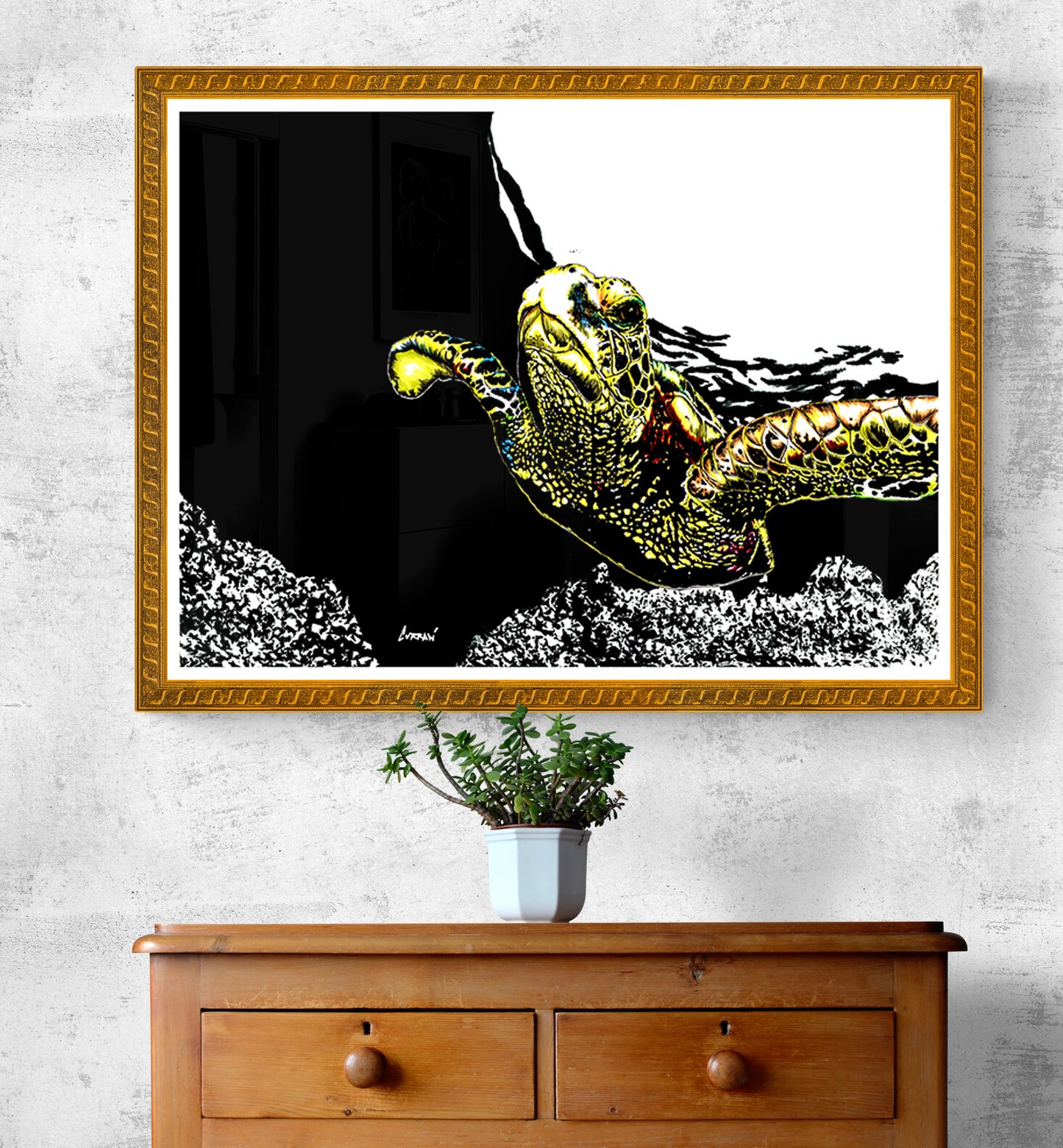 Sea Turtle Wall Art Poster