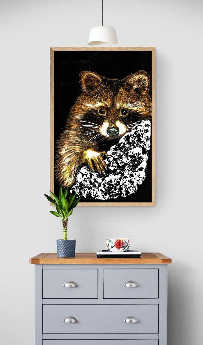 Raccoon Digital Download by Kris Curran at Curran Artworks