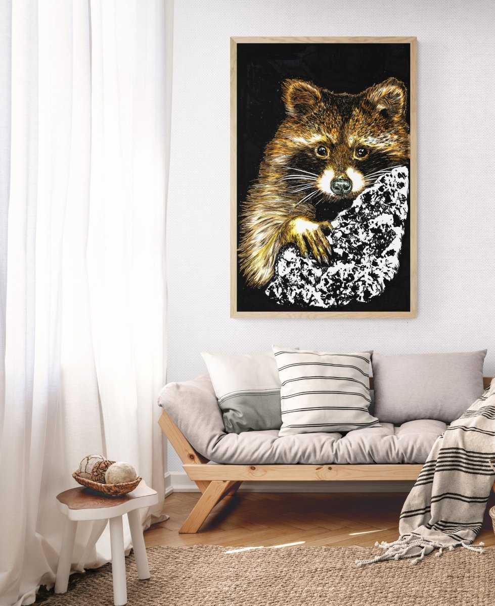 Raccoon Digital Download - Curran Artworks