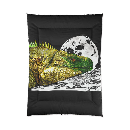 Reptile Moon Art Comforter - Cozy Bedding for Reptile Lovers - Curran Artworks
