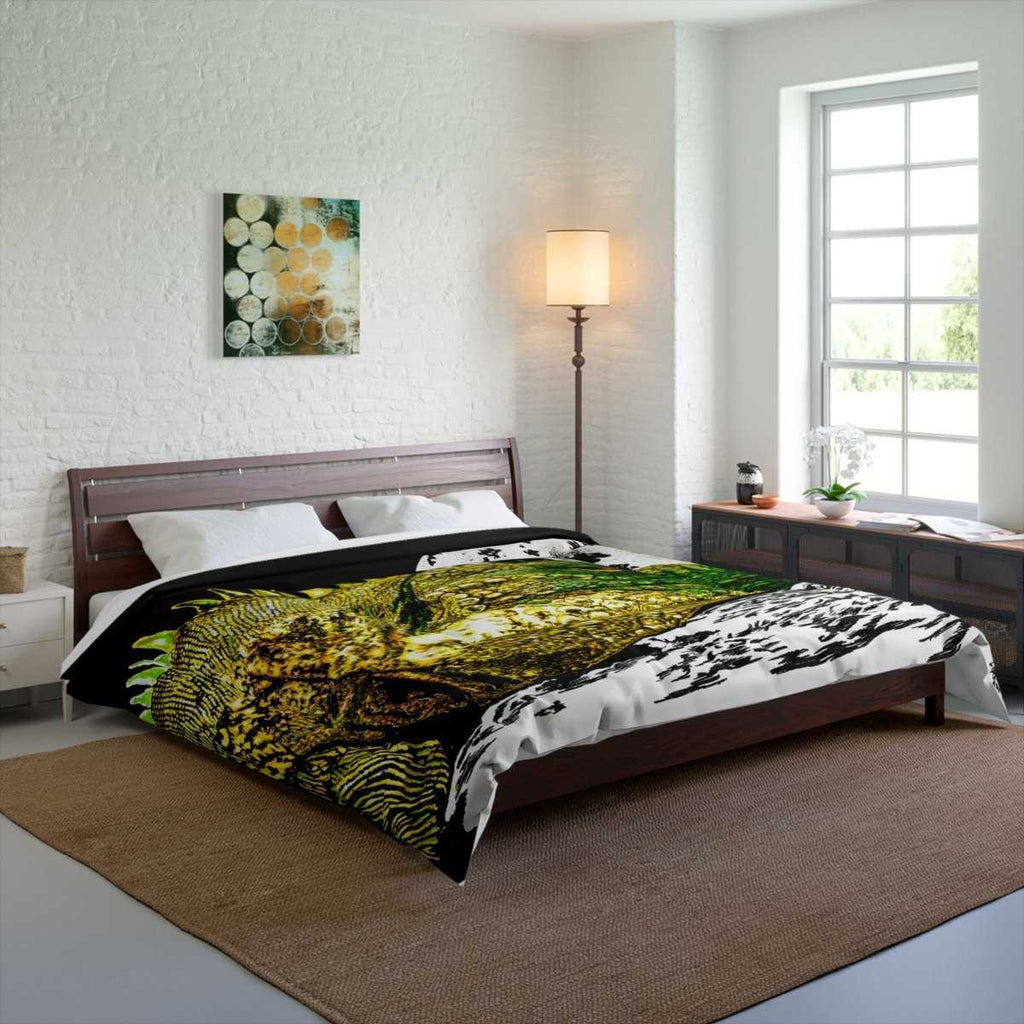 Reptile Moon Art Comforter - Cozy Bedding for Reptile Lovers - Curran Artworks