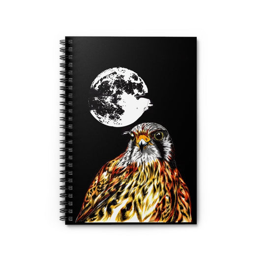 Rustic Falcon Spiral Notebook - Perfect for Nature Lovers - Curran Artworks