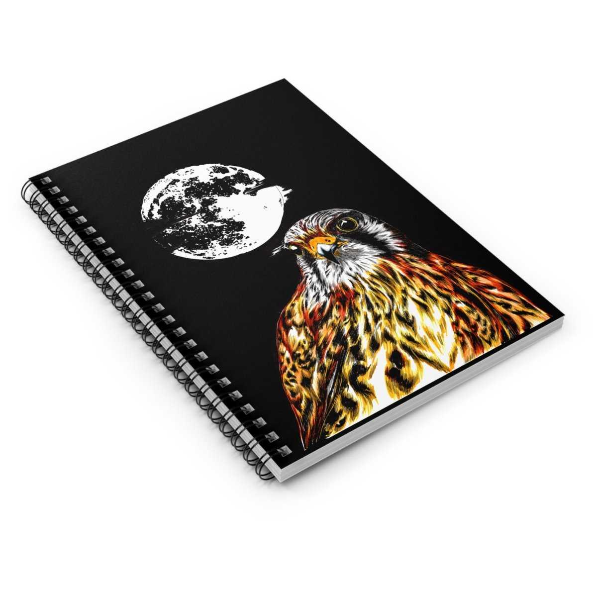 Rustic Falcon Spiral Notebook - Perfect for Nature Lovers - Curran Artworks