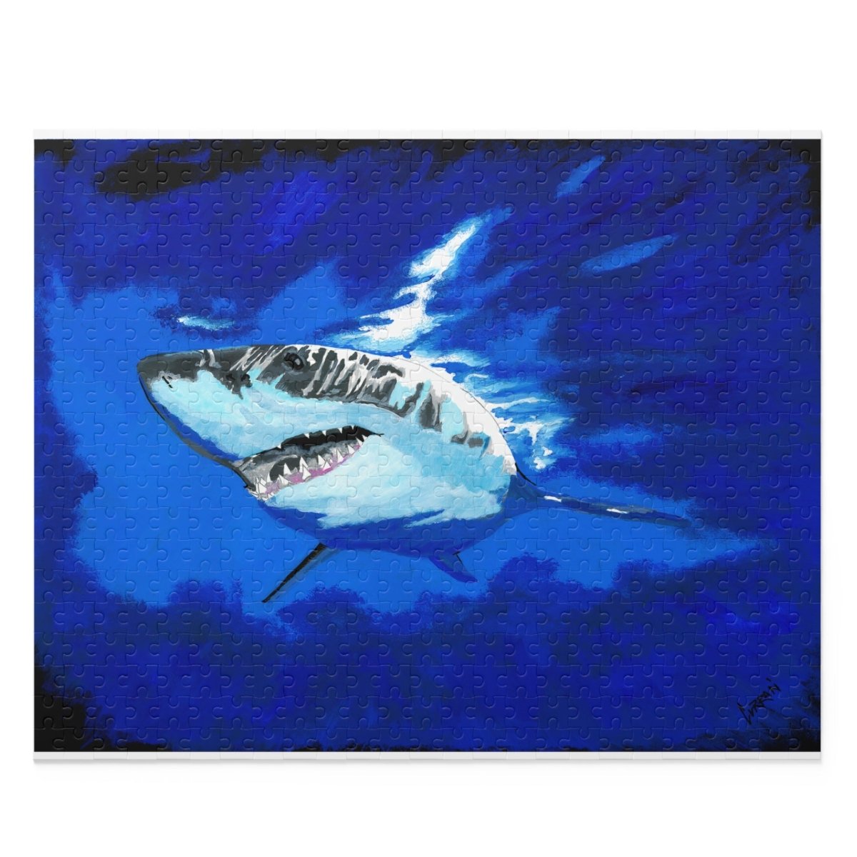 Shark Artwork Puzzle - 500 - Piece Ocean Adventure - Curran Artworks