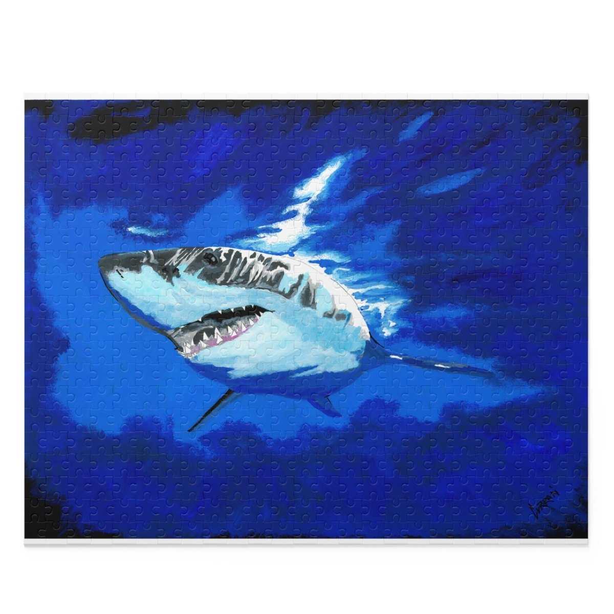 Shark Artwork Puzzle - 500 - Piece Ocean Adventure - Curran Artworks