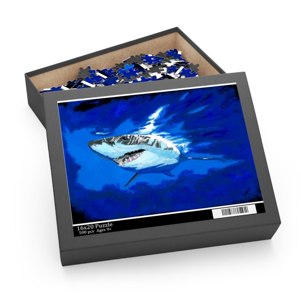 Shark Artwork Puzzle - 500 - Piece Ocean Adventure - Curran Artworks