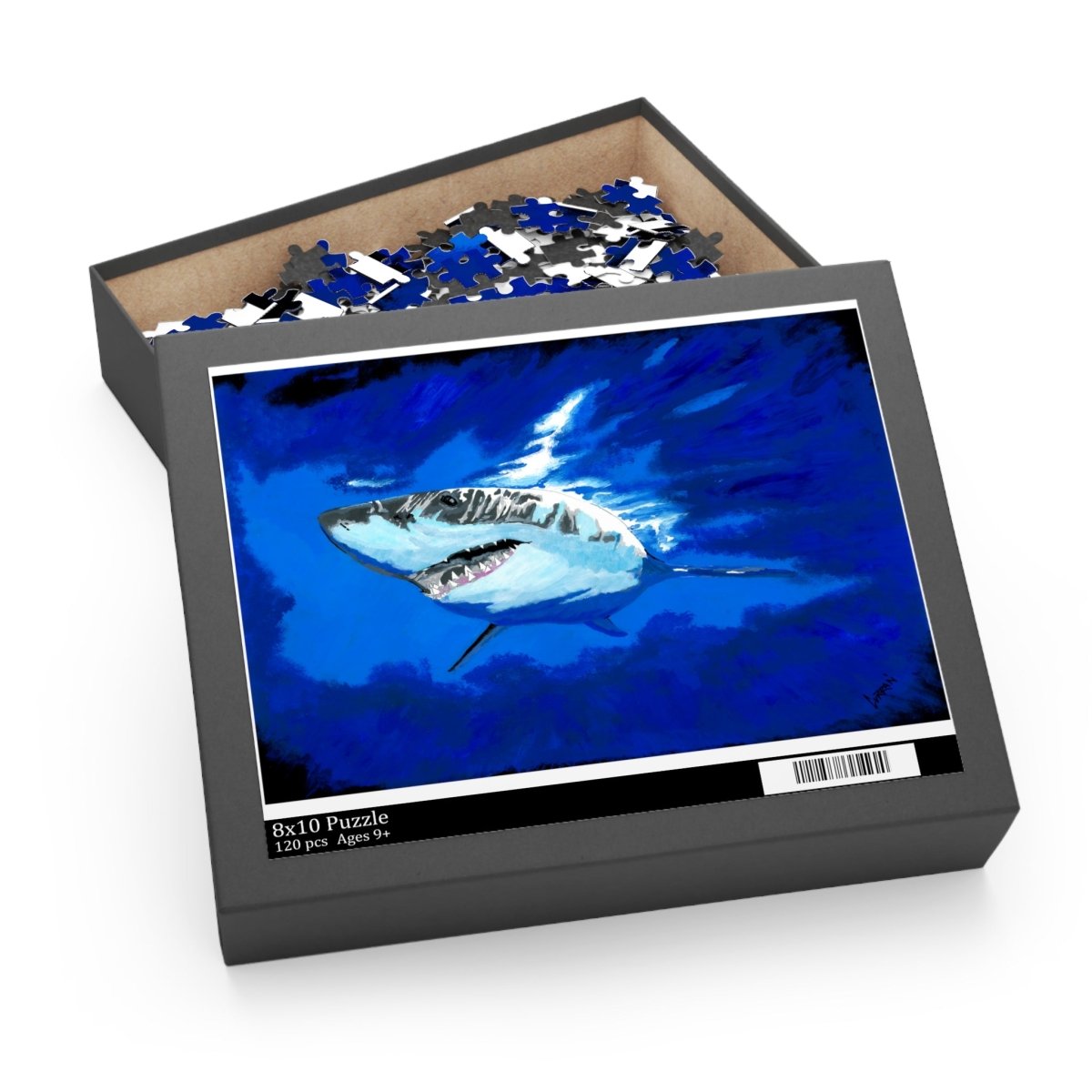 Shark Artwork Puzzle - 500 - Piece Ocean Adventure - Curran Artworks