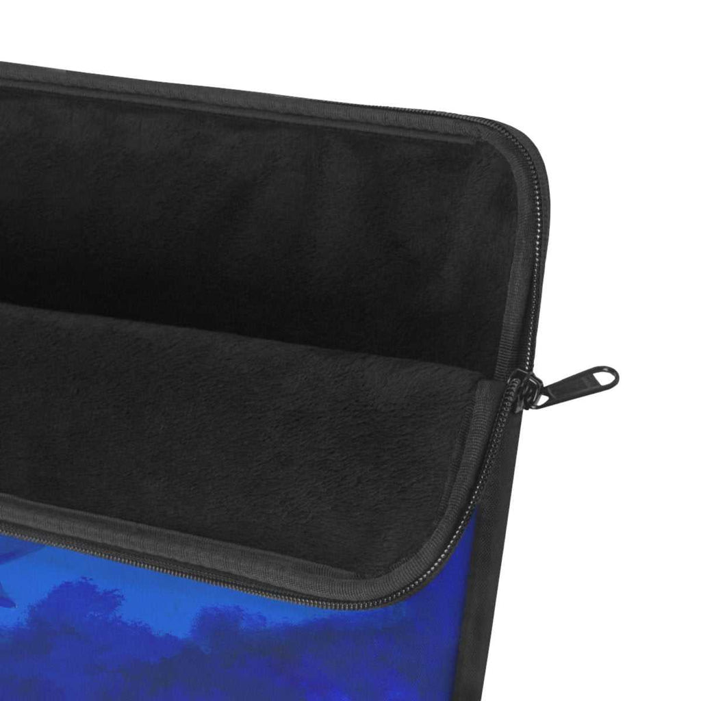 Shark Hand Painted Art Laptop Sleeve - Ocean Vibes Tech Accessory - Curran Artworks