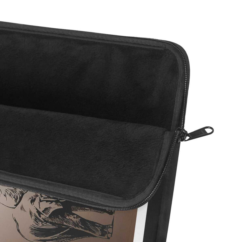 Stylish Elephant Laptop Sleeve | Elegant, Hand Drawn & Protective Tech Accessory - Curran Artworks